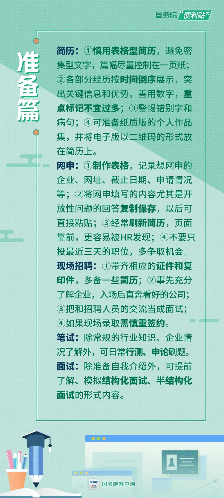  毕业生找工作，这些事儿应该知道！