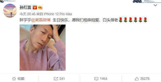 极挑兄弟情！张艺兴孙红雷深夜发文为黄磊庆生