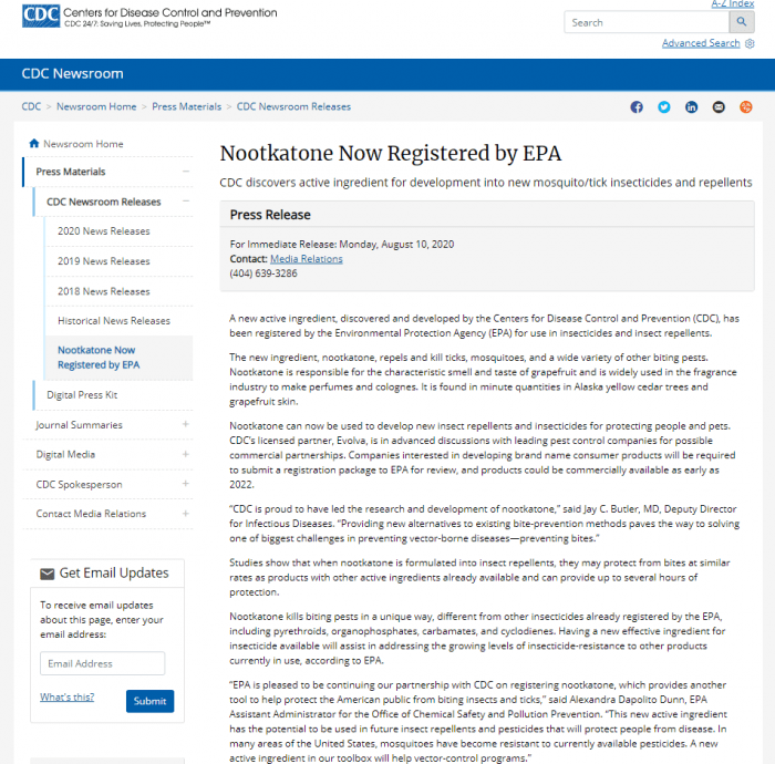 葡萄柚皮中发现的一种化学物质可有效驱赶吸血昆虫