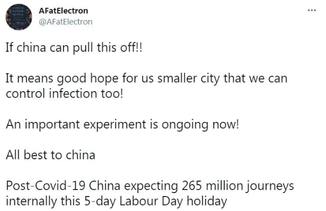 中国人的五一假期让外国网友有了盼头:希望我们也能这样!