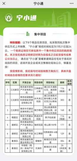南京购买新房在线报名平台：楼盘开盘时间结合疫情防控要求另行通知