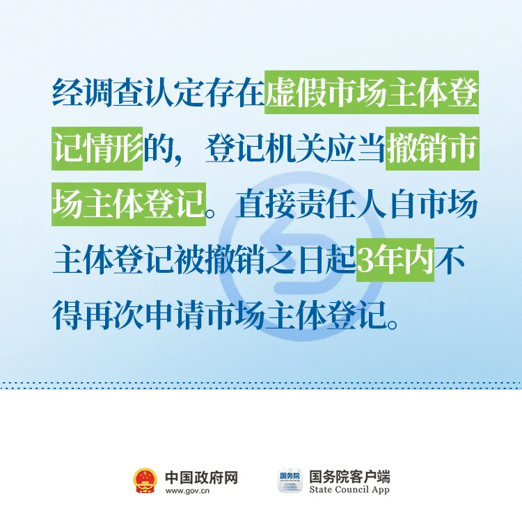  @市场主体 登记管理最新政策！必看